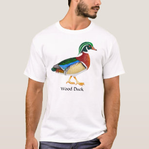T-shirt do pato de madeira