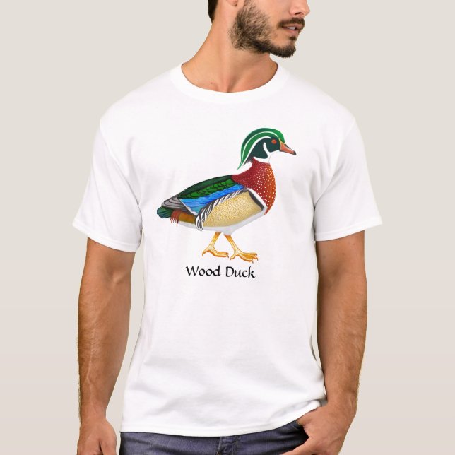 T-shirt do pato de madeira (Frente)