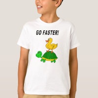 T-shirt do pato e da tartaruga
