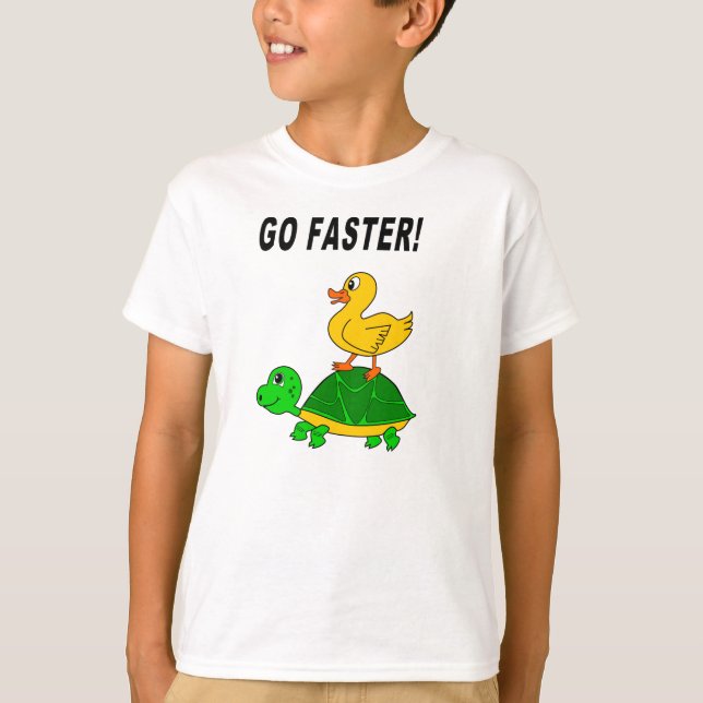 T-shirt do pato e da tartaruga (Frente)