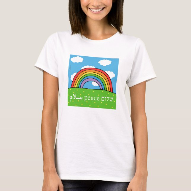 T-shirt do Peace Shalom Salaam (Frente)