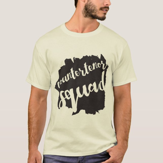 t-shirt do pelotão do countertenor (Frente)