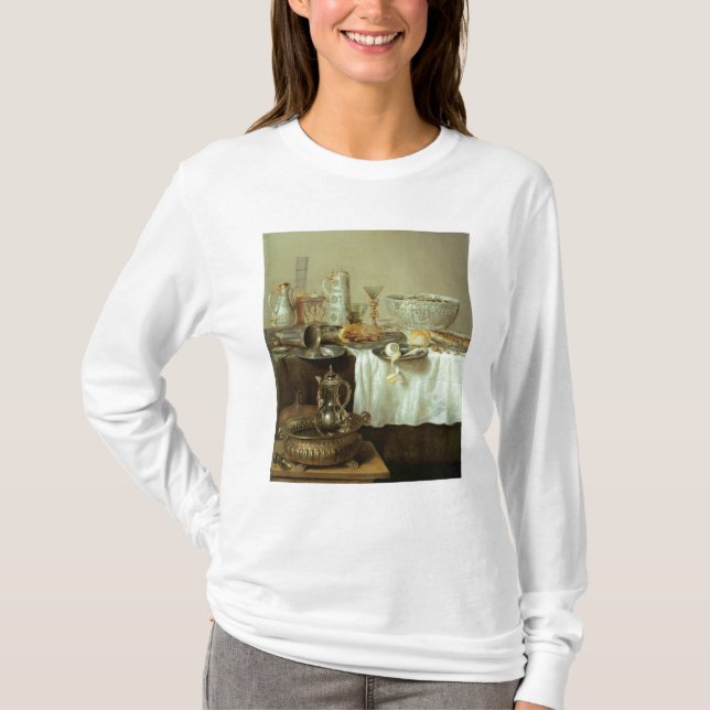 T-shirt Do pequeno almoço vida ainda, 1638 (Frente)