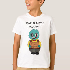 T-shirt do pequeno monstro da Mãe engraçada