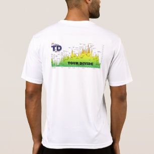 T-shirt do perfil da elevação da partilha da
