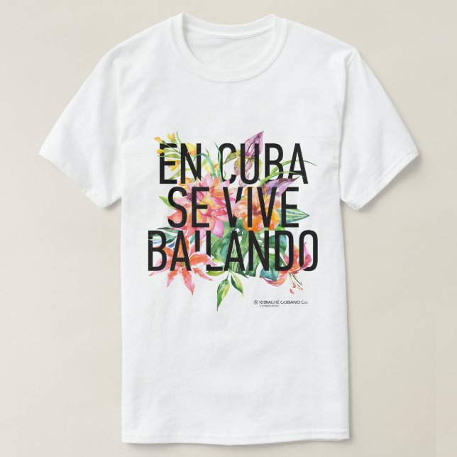 T-shirt do perito em software Vive Bailando Men do (Frente do Design)