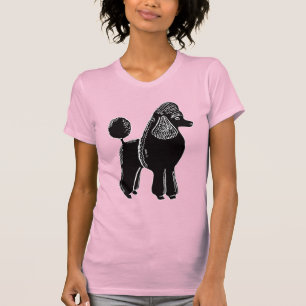 T-shirt do pescoço da colher das mulheres pretas