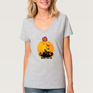 T-Shirt Do Pescoço Das Mulheres