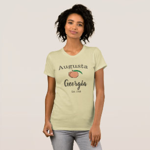 T-shirt do pêssego de Augusta Geórgia para as
