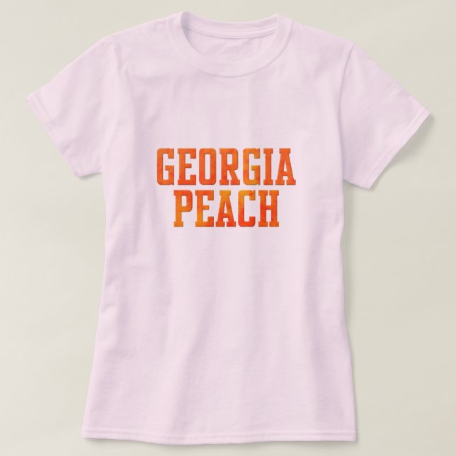 T-shirt do pêssego de Geórgia (Frente do Design)
