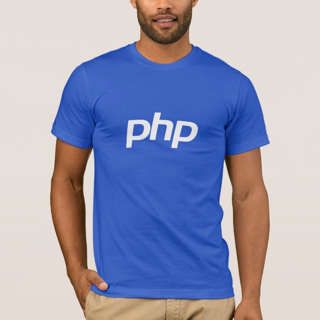 T-shirt do PHP (azul) (Frente)
