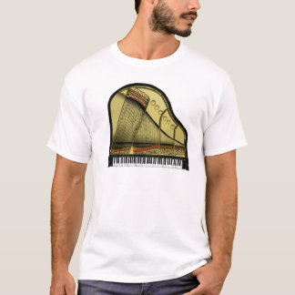 T-shirt do piano de cauda do bebê