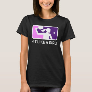 T-shirt do Pickleball das mulheres: "BATIDA COMO
