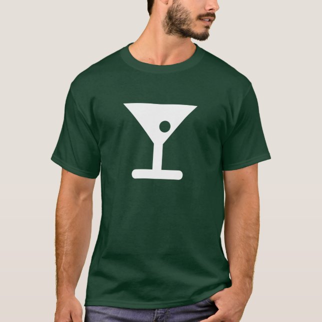 T-shirt do pictograma de Martini (Frente)