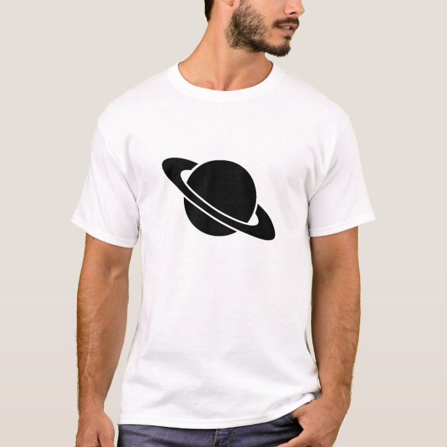 T-shirt do pictograma de Saturn (Frente)