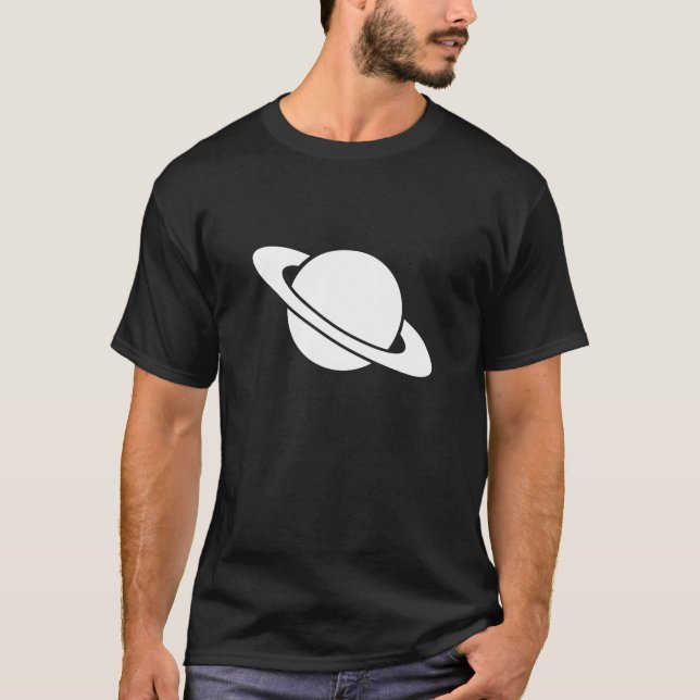 T-shirt do pictograma de Saturn (Frente)