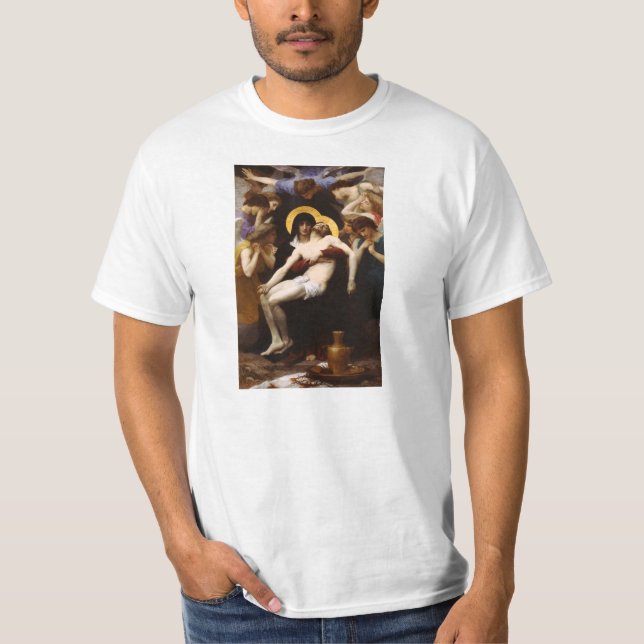 T-shirt do Pieta de Bouguereau (Frente)