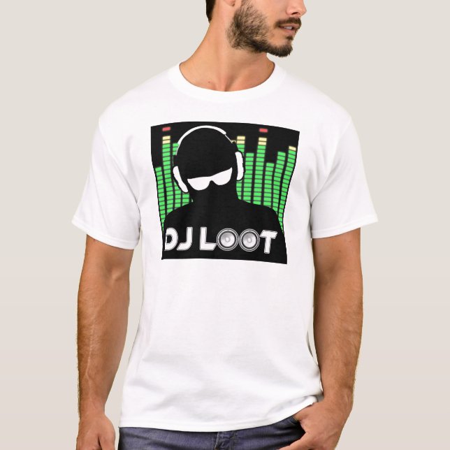 T-shirt do pilhagem do DJ (Frente)