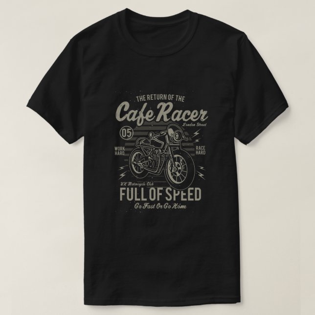 T-shirt do piloto do café (Frente do Design)