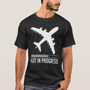 T-shirt do piloto em curso