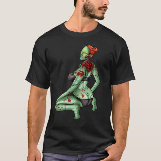 T-shirt do Pin-Acima do zombi