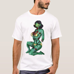 T-shirt do Pin-Acima do zombi