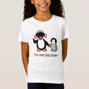T-shirt do pinguim da irmã mais velha
