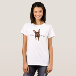 T-shirt do Pinscher diminuto do Pin do minuto do