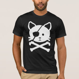 T-shirt do pirata do gato