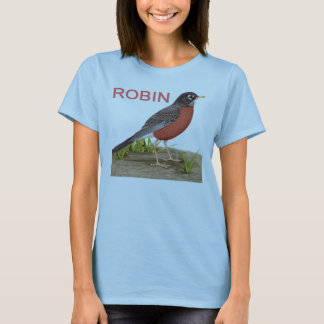 T-shirt do pisco de peito vermelho