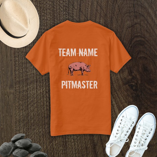 t-shirt do Pitmaster da Equipe Personalizada de CH (Criador carregado)