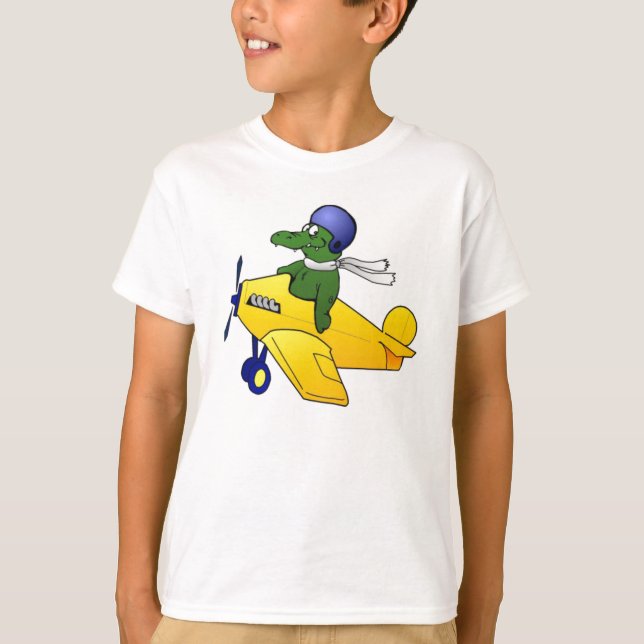 T-shirt do plano do jacaré dos miúdos (Frente)