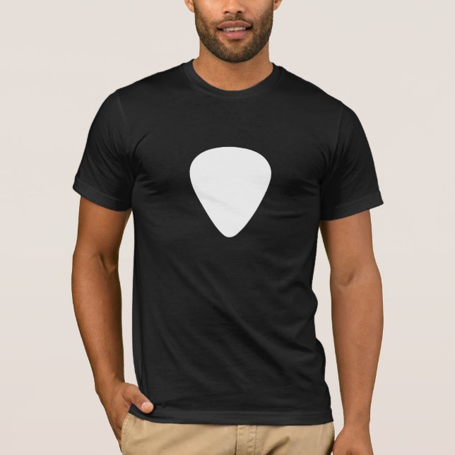T-shirt do plectro da guitarra (picareta) (Frente)