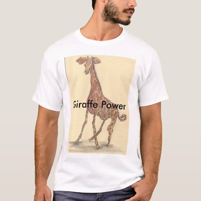T-shirt do poder do girafa (Frente)
