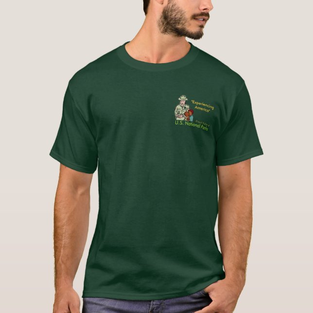 T-shirt do ponto da geleira de Yosemite NP (Frente)