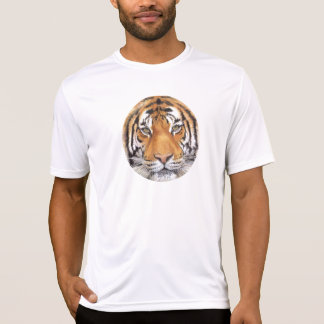 T-shirt Do "ponto tigre" no branco, arte da aguarela