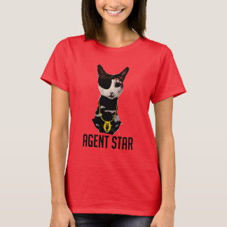 T-shirt do pop art da estrela do agente