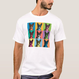 T-shirt do pop art de Basenji