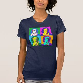 T-shirt do pop art de Keats (marinho)
