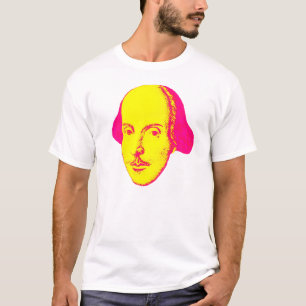 T-shirt do pop art de William Shakespeare