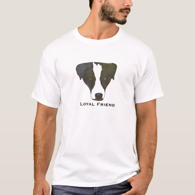 T-shirt do pop art do amigo leal (Frente)