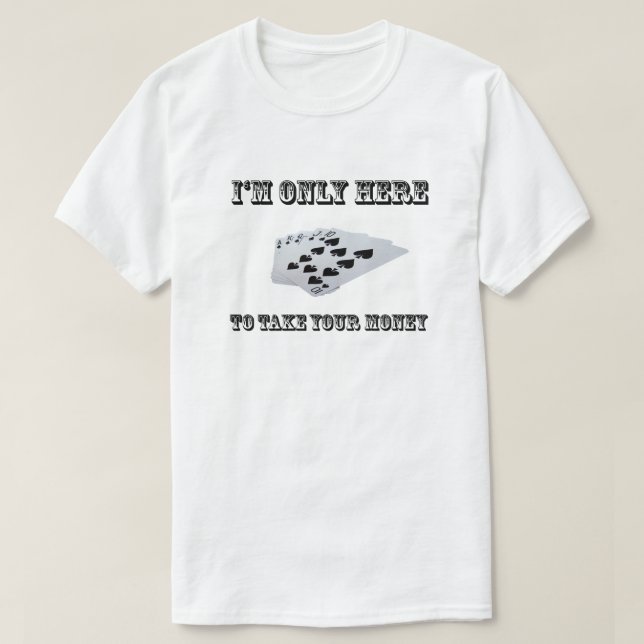 T-shirt do póquer (Frente do Design)