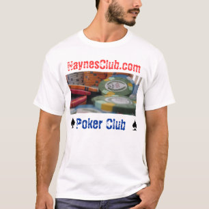 T-shirt do póquer do clube de Haynes