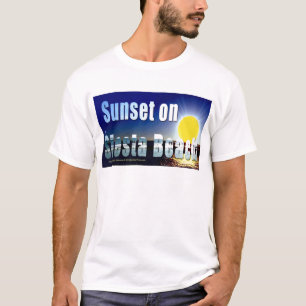 T-shirt do por do sol da praia do Siesta