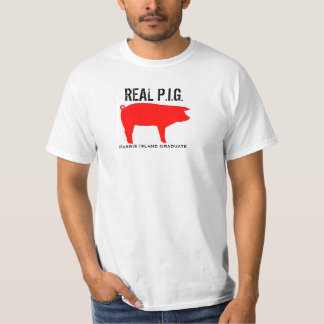T-shirt do "PORCO" do formando da ilha de Parris
