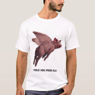 T-shirt do porco do vôo