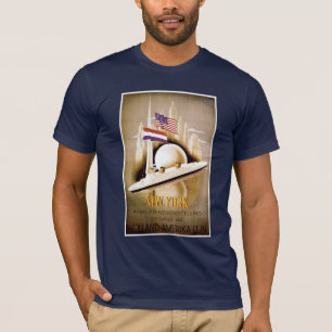 T-shirt do poster de Holland Amerika New York