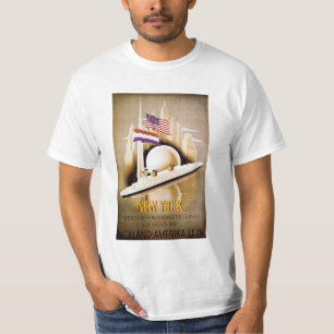 T-shirt do poster de Holland Amerika New York