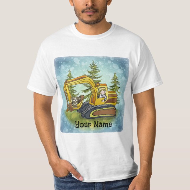 t-shirt do Power Shovel Kid (Frente)