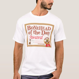 T-shirt do prêmio do Bonehead